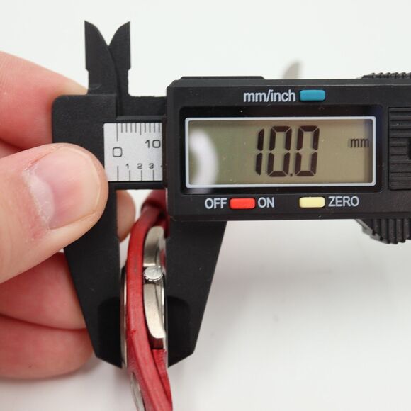 Nixon Sometimes Naughty Watch Women 30mm Red Dial Leather Band with New Battery - Picture 3 of 15